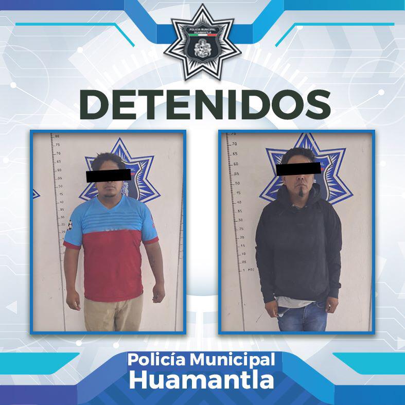 Asegura Policía Municipal de Huamantla a par de  sujetos por riña
